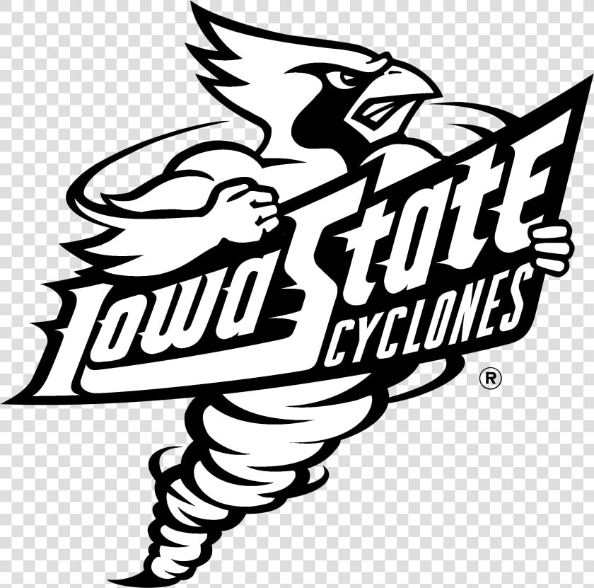 Iowa State Cyclones Black And White  HD Png DownloadTransparent PNG