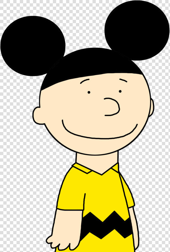 Charlie Brown With Mickey Mouse Ears By Marcospower1996   Charlie Brown Mickey Mouse  HD Png DownloadTransparent PNG