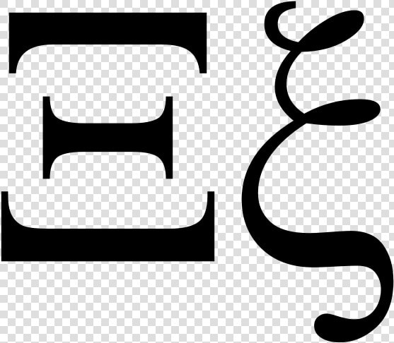 Xi The 14th Letter Of The Greek Alphabet   Xi Greek Letter Png  Transparent PngTransparent PNG