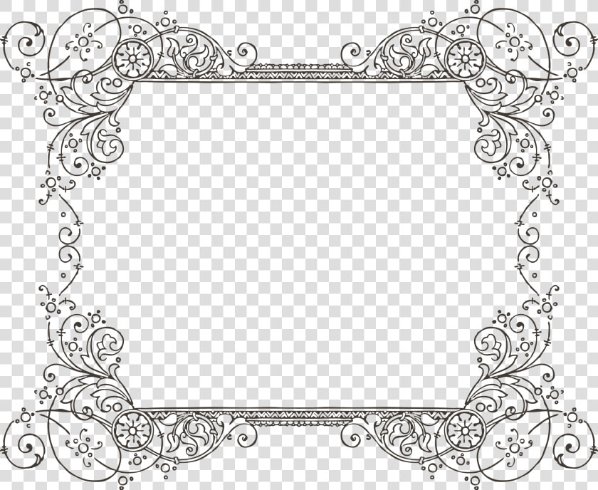Transparent Vintage Lace Border Png   Transparent Background Fancy Border Clip Art  Png DownloadTransparent PNG