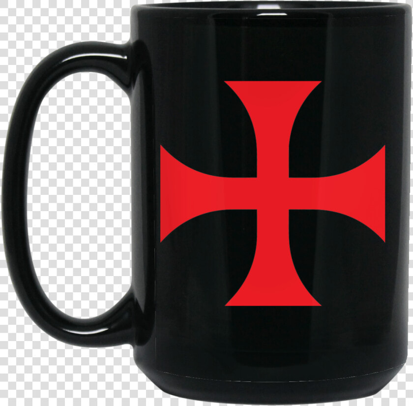 Knights Templar Cross Black Mug 15oz   Love You To The Moon And Back Pikachu  HD Png DownloadTransparent PNG