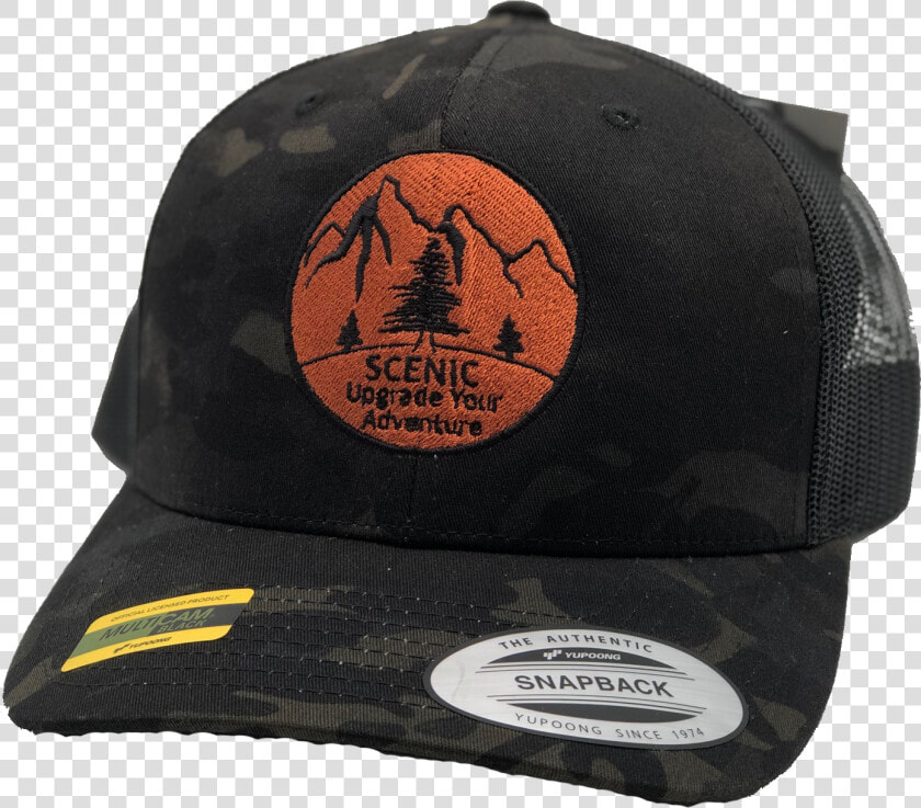 Scenic Multicam Black Snapback Hat   Baseball Cap  HD Png DownloadTransparent PNG