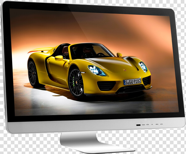 Hot Sell Lcd Screen Graphic Drawing Tablet Monitor   Gold Porsche 918 Spyder  HD Png DownloadTransparent PNG