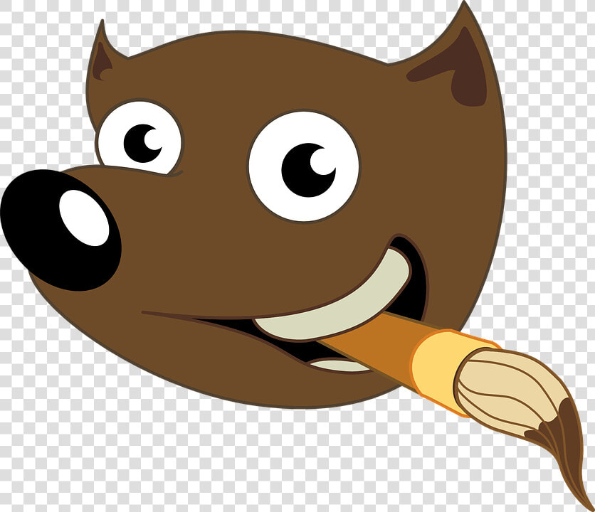 Fox  Dog  Gimp  Mascot  Brush  Animal  Logo   Logo Gimp  HD Png DownloadTransparent PNG