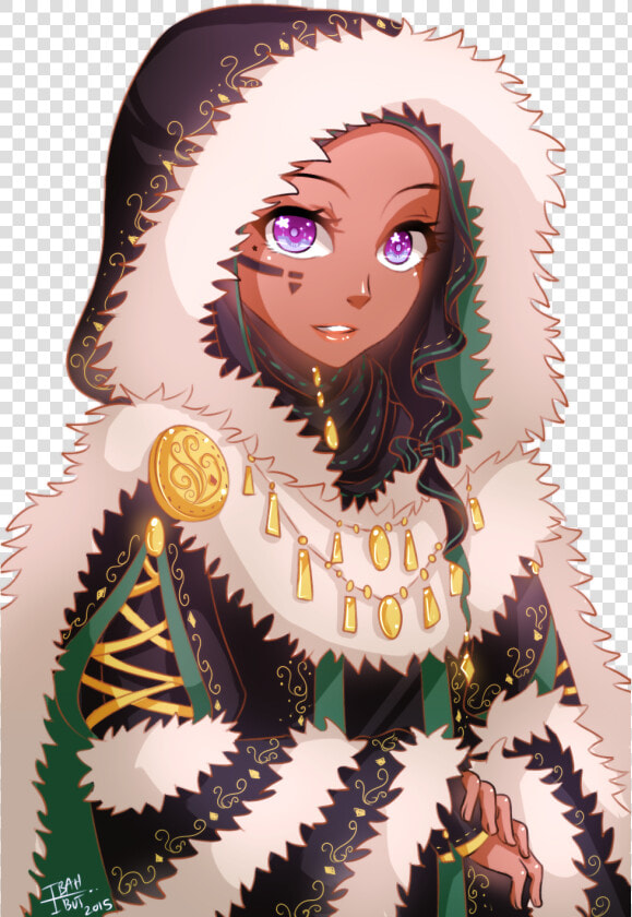 Coat Clipart Fur Coat   Anime Girl In Fur Coat  HD Png DownloadTransparent PNG