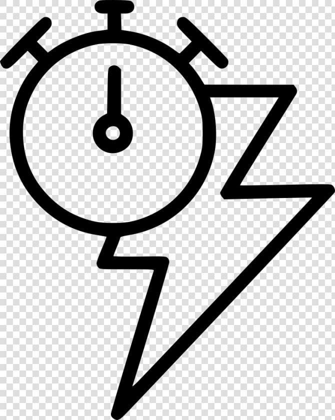 Speed Timer Lightening Bolt   Circle  HD Png DownloadTransparent PNG