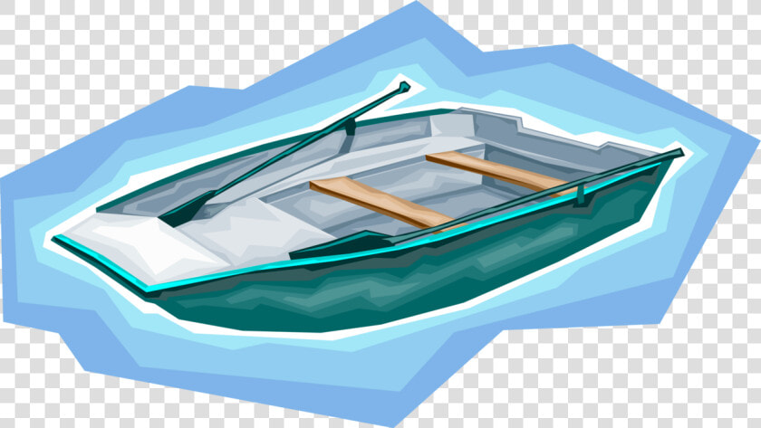 Vector Illustration Of Rowboat Or Row Boat Watercraft   Dinghy  HD Png DownloadTransparent PNG