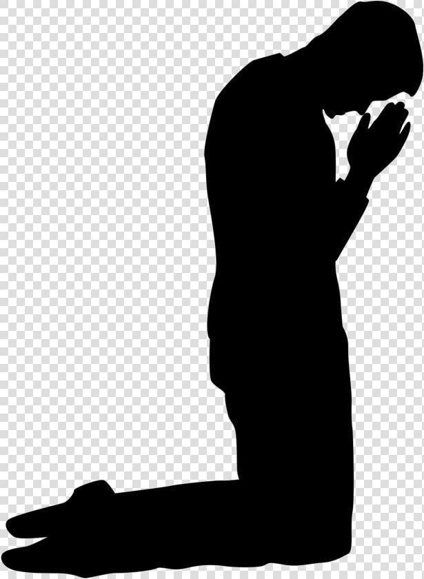 Praying Silhouettes Pinterest Stenciling And Craft   Man Kneeling In Prayer  HD Png DownloadTransparent PNG