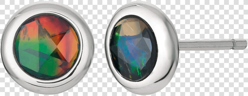 Ellen Sterling Silver Stud Earrings By Korite Ammolite   Earrings  HD Png DownloadTransparent PNG
