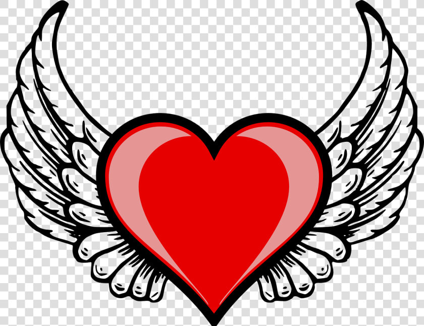 Imajenes De Amor Corazon   Red Heart With Wings  HD Png DownloadTransparent PNG
