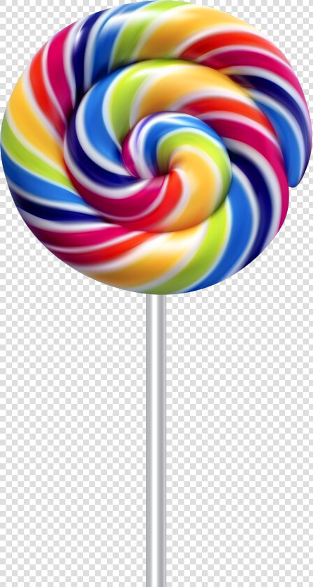 Clipart Black And White Stock Multicolor Swirl Lollipop   Rainbow Lollipop Transparent Background  HD Png DownloadTransparent PNG