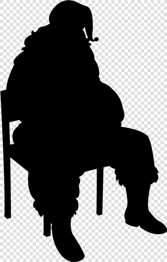 Silhueta De Papai Noel  HD Png DownloadTransparent PNG