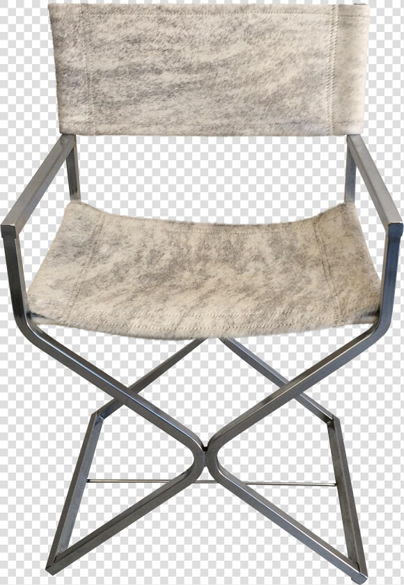 A Steel Chrome Plate Square tubular Directors Chair   Ottoman  HD Png DownloadTransparent PNG