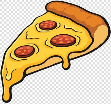 Pizza Top Cheese Slice Clip Art Vector Graphics And   Cartoon Pizza Slice  HD Png DownloadTransparent PNG