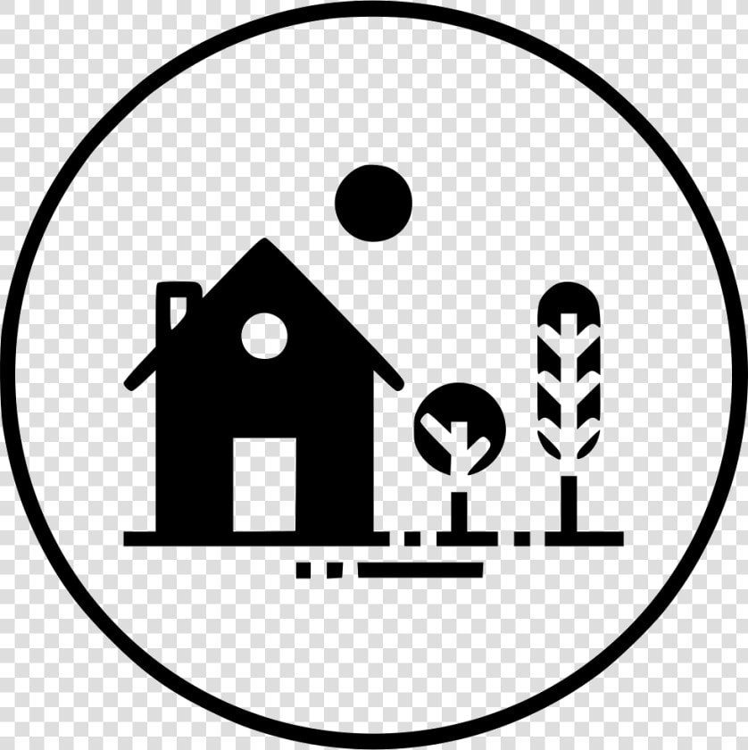 House Home Building Place Estate Tree Garden   Home With Tree Icon  HD Png DownloadTransparent PNG