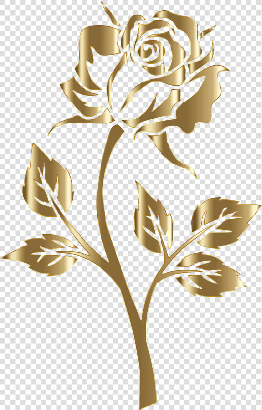Copper Rose Silhouette No Background Clip Arts   Red Rose Beauty And The Beast  HD Png DownloadTransparent PNG