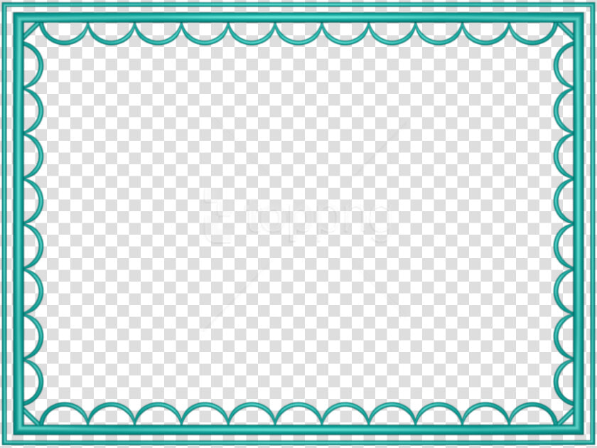 Free Png Teal Border Frame Png   Borders For Powerpoint  Transparent PngTransparent PNG