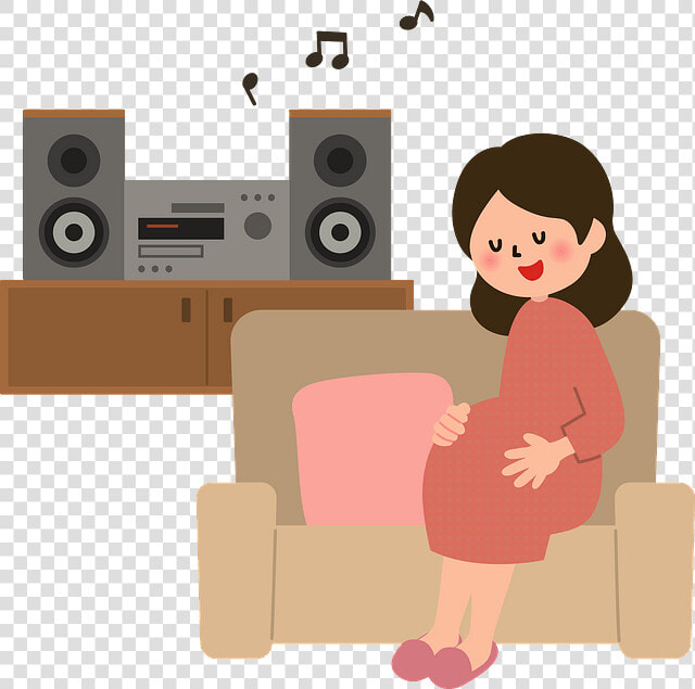 妊婦 音楽 イラスト  HD Png DownloadTransparent PNG