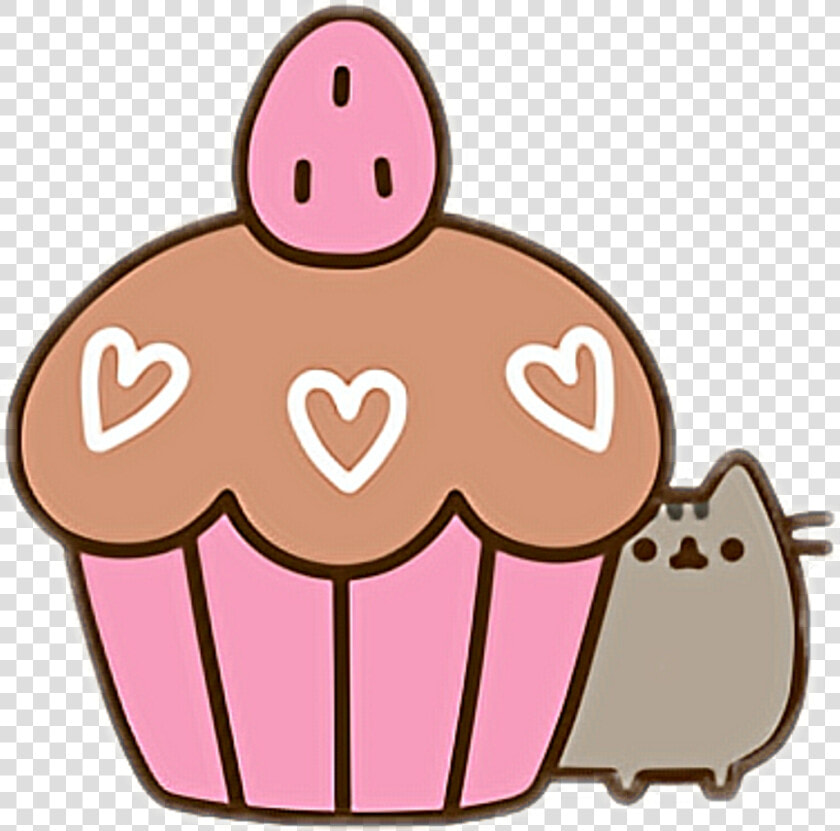  pusheencat  pusheen  cat  cupcake  HD Png DownloadTransparent PNG