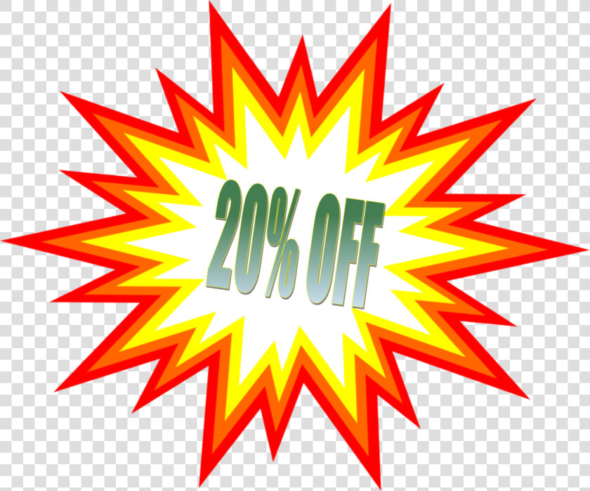 20 Percent Off Multicolor Starburst  HD Png DownloadTransparent PNG