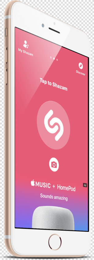 Shazam For Iphone   Smartphone  HD Png DownloadTransparent PNG