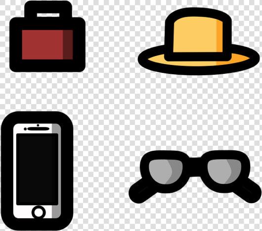 Travel Essentials Icons Carry on New Orleans Sunglasses  HD Png DownloadTransparent PNG