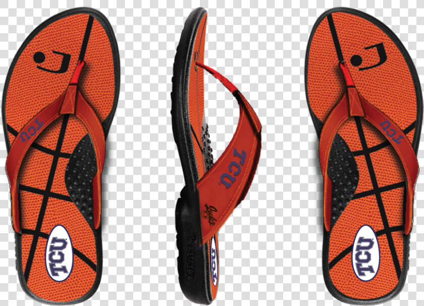 Tcu Horned Frogs Basketball Flip Flops   Baylor University  HD Png DownloadTransparent PNG