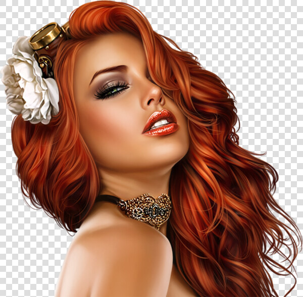 Femme Buste   Women With Flowers In Hair Drawings  HD Png DownloadTransparent PNG