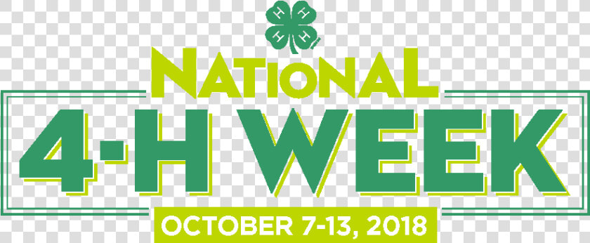 National 4 H Week 2018  HD Png DownloadTransparent PNG