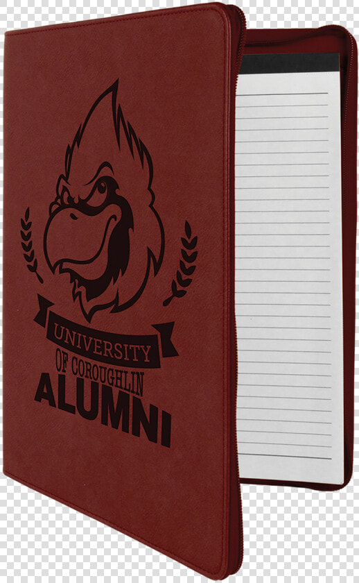 Rose Leatherette Portfolio W  Zipper With Custom Laser   Wallet  HD Png DownloadTransparent PNG