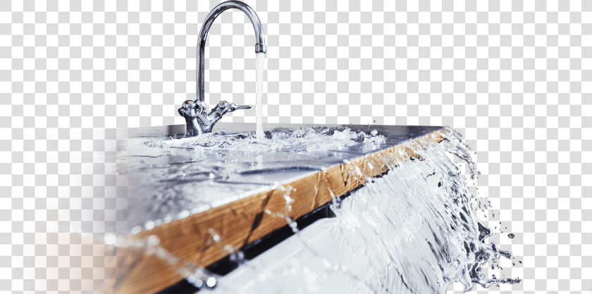 Kitchen Sink Overflowing With Water  HD Png DownloadTransparent PNG