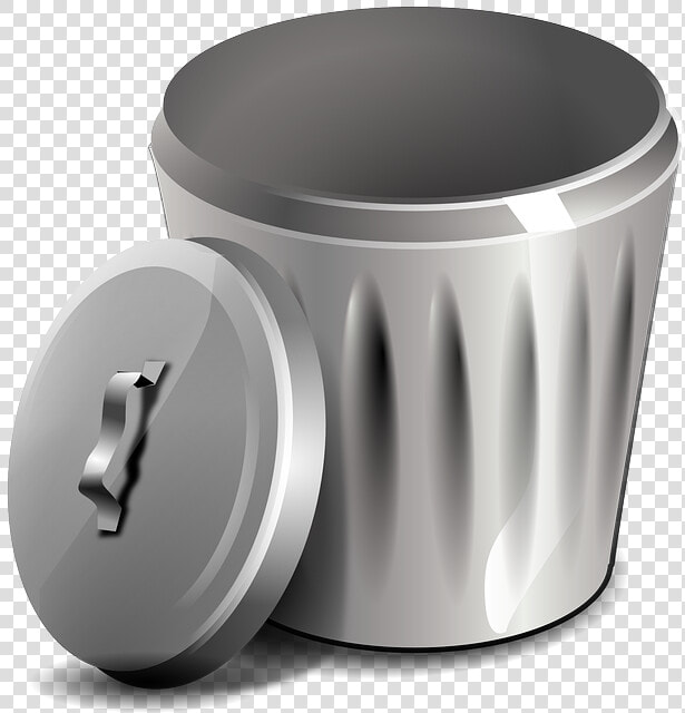 Garbage  Basket  Bin  Trash  Rubbish  Waste  Metal    Open Trash Can Clipart  HD Png DownloadTransparent PNG