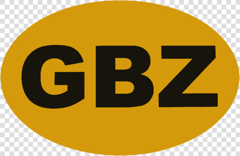 Gbz International Vehicle Registration Oval   Gbz  HD Png DownloadTransparent PNG