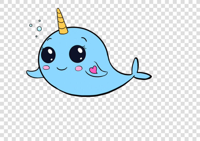 How To Draw A Derpy Narwhal Easy So Cute Drawing Online   Dolphin Drawing Easy Cute  HD Png DownloadTransparent PNG