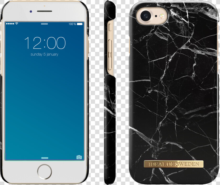 Ideal Of Sweden Black Marble Iphone 7  HD Png DownloadTransparent PNG