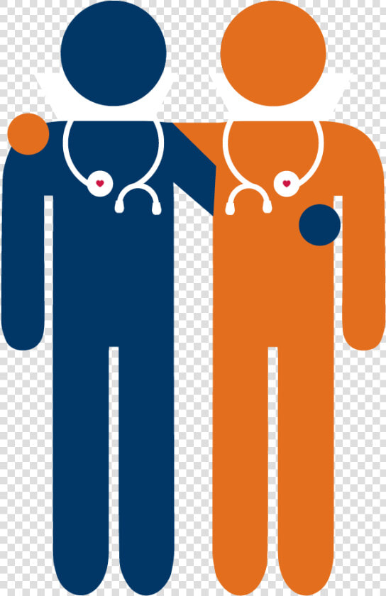 Healthcare Clipart Health Visitor   Two Doctors Icon  HD Png DownloadTransparent PNG