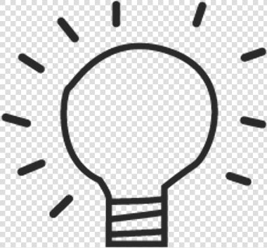 Clip Art Lightbulb Doodle   Black And White Doodle Gif  HD Png DownloadTransparent PNG