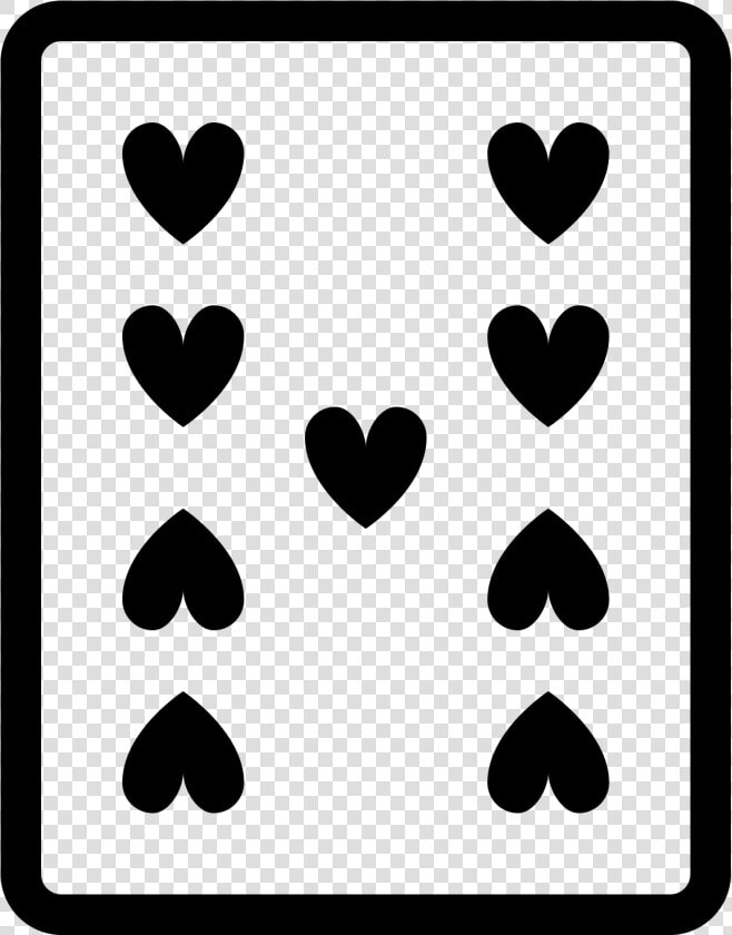 9 De Copas Icon   Heart  HD Png DownloadTransparent PNG