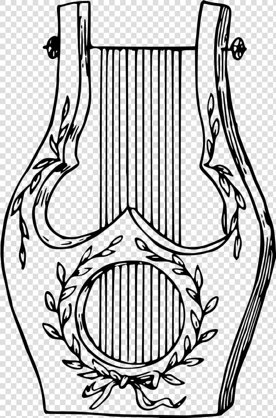 Collection Of Free Beaker Drawing Broken Download On   Drawing Of A Lyre  HD Png DownloadTransparent PNG