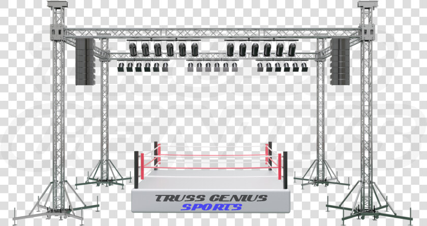Transparent Boxing Ring Png   Stage Light Truss Png  Png DownloadTransparent PNG