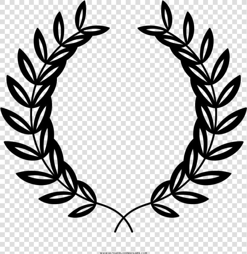 Laurel Wreath Coloring Page   Tyrone Gaa Crest  HD Png DownloadTransparent PNG