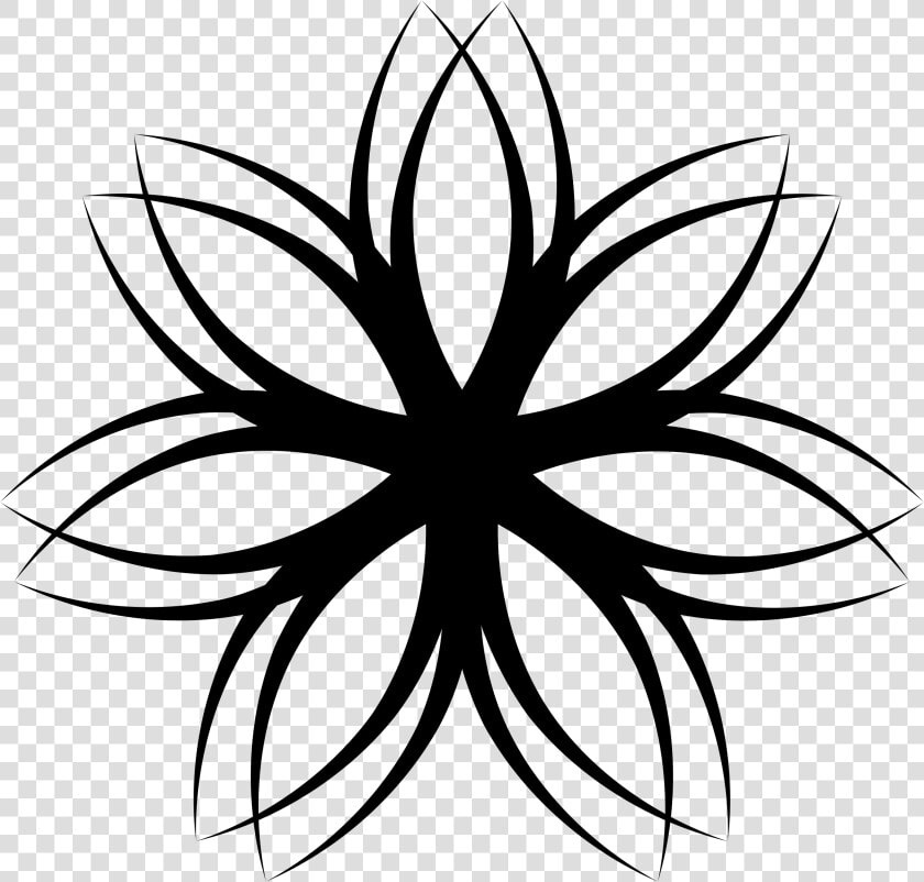 Flower Line Png   Line Art Flower Png  Transparent PngTransparent PNG