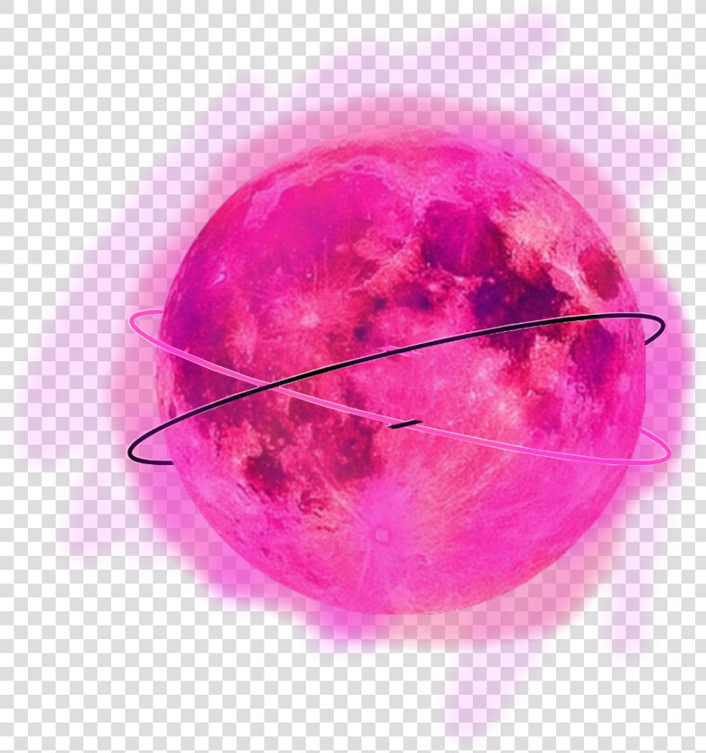  moon  pink  cool  galaxy  circle   Moon In Space  HD Png DownloadTransparent PNG