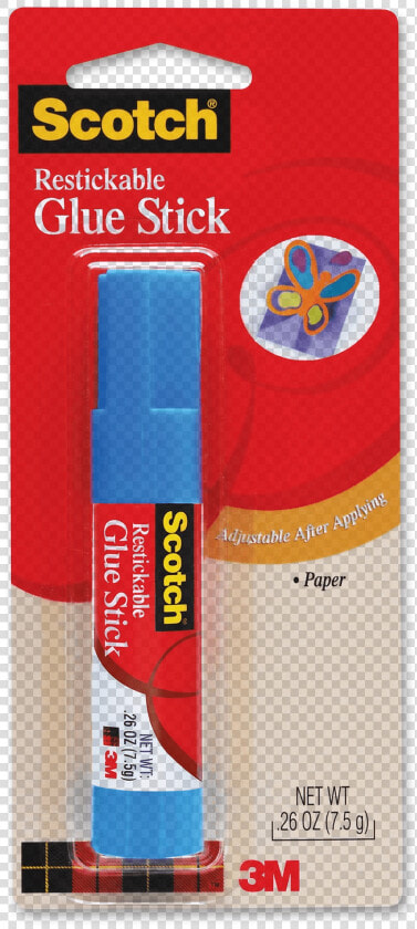 Scotch Restickable Glue Sticks   Scotch Restickable Glue Stick  HD Png DownloadTransparent PNG