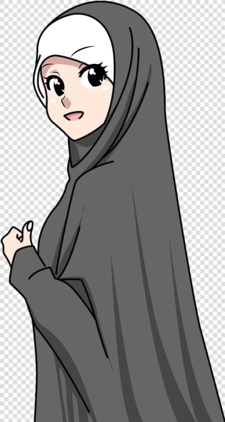 Draw Muslim Girl Wearing Hijab  HD Png DownloadTransparent PNG