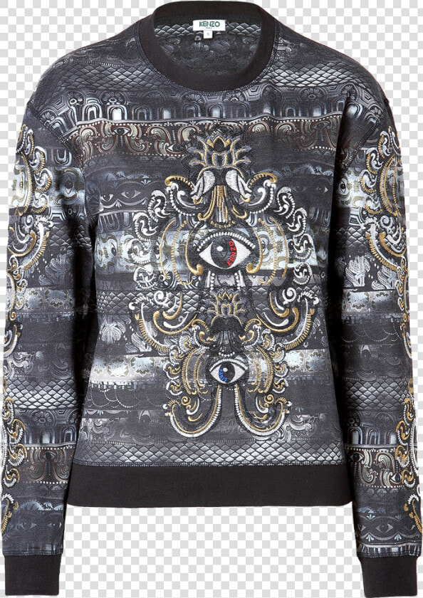 Kenzo Lotus Eye Embroidered Sweater   Kenzo Sweatshirt Eye 2013  HD Png DownloadTransparent PNG