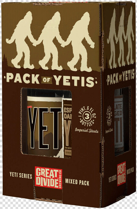 Great Divide Pack Of Yetis   Great Divide Barrel Aged Gift Pack  HD Png DownloadTransparent PNG