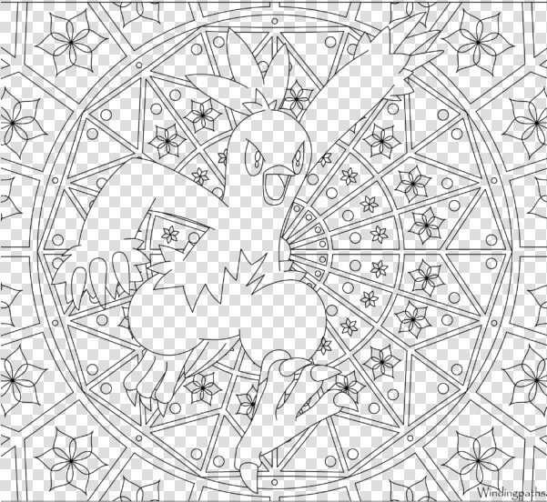 Adult Pokemon Coloring Page Combusken  HD Png DownloadTransparent PNG