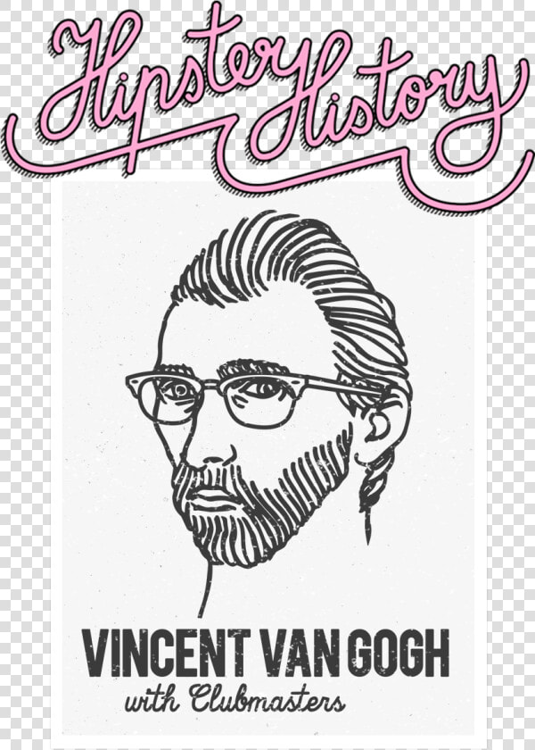 Portrait Cartoon Van Gogh Black And White  HD Png DownloadTransparent PNG