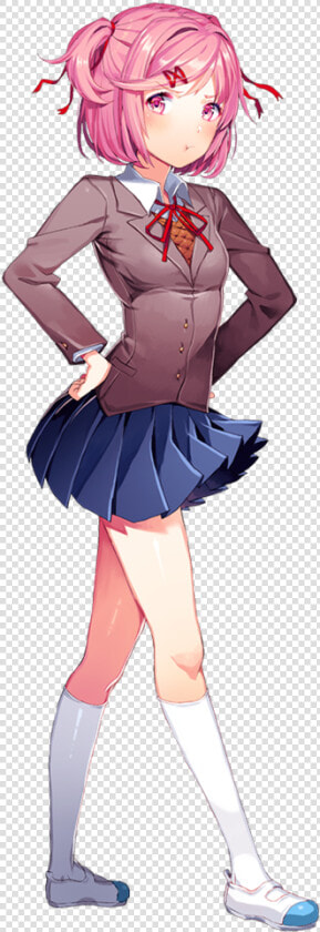Natsuki   Chr Deleted   Doki Doki Literature Club Natsuki  HD Png DownloadTransparent PNG